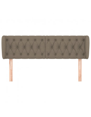 Testiera ad Orecchio Tortora 163x23x78/88 cm in Tessuto