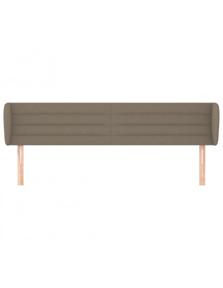 Testiera ad Orecchio Tortora 163x23x78/88 cm in Tessuto