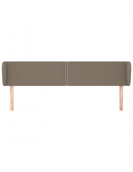 Testiera ad Orecchio Tortora 163x23x78/88 cm in Tessuto