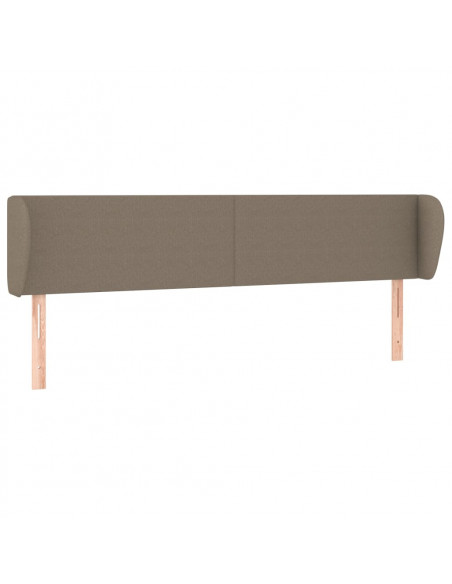 Testiera ad Orecchio Tortora 163x23x78/88 cm in Tessuto