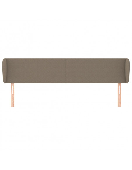 Testiera ad Orecchio Tortora 163x23x78/88 cm in Tessuto