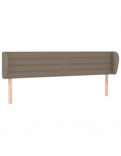 Testiera ad Orecchio Tortora 183x23x78/88 cm in Tessuto