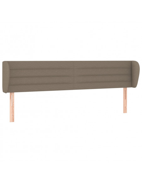 Testiera ad Orecchio Tortora 183x23x78/88 cm in Tessuto