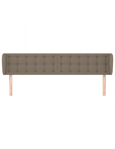 Testiera ad Orecchio Tortora 183x23x78/88 cm in Tessuto