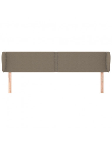 Testiera ad Orecchio Tortora 183x23x78/88 cm in Tessuto