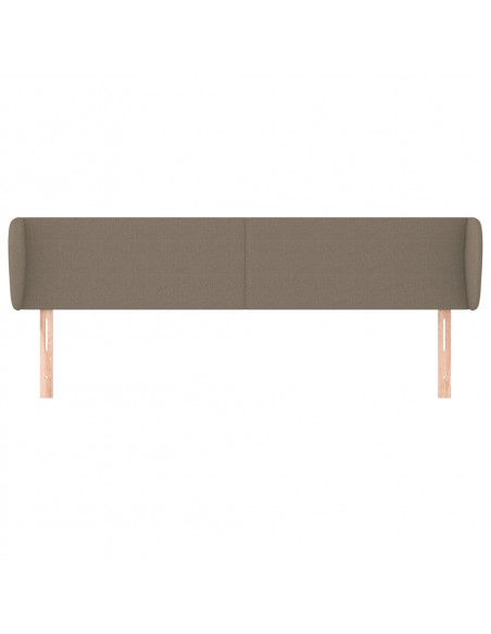 Testiera ad Orecchio Tortora 203x23x78/88 cm in Tessuto