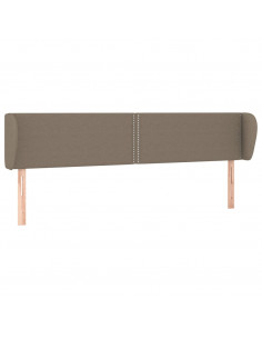 Testiera ad Orecchio Tortora 203x23x78/88 cm in Tessuto