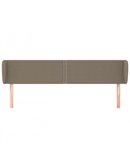 Testiera ad Orecchio Tortora 203x23x78/88 cm in Tessuto