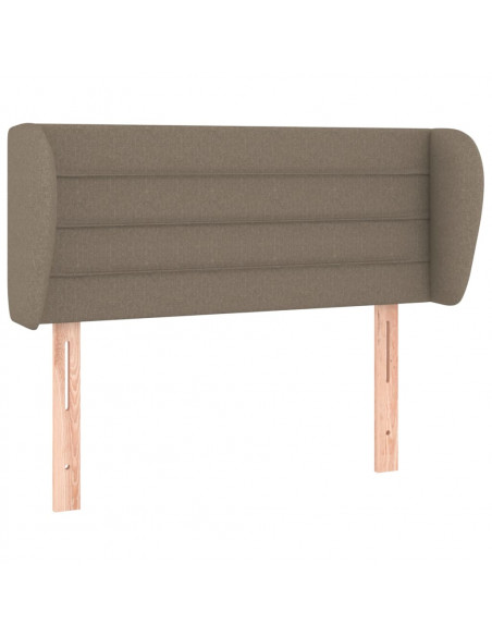 Testiera ad Orecchio Tortora 83 x 23 x 78/88 cm in Tessuto