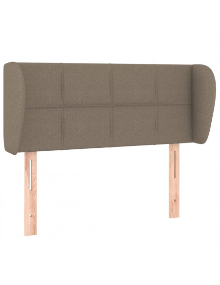 Testiera ad Orecchio Tortora 93x23x78/88 cm in Tessuto