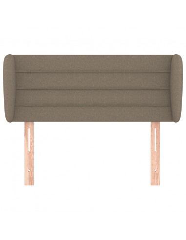 Testiera ad Orecchio Tortora 93x23x78/88 cm in Tessuto