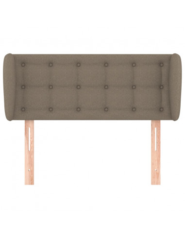 Testiera ad Orecchio Tortora 93x23x78/88 cm in Tessuto