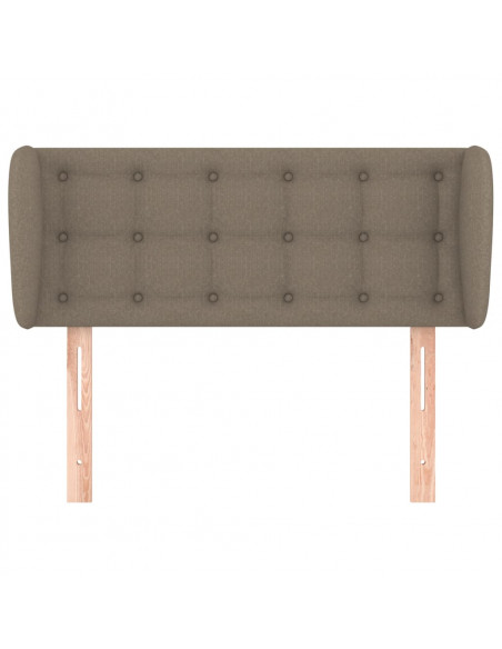 Testiera ad Orecchio Tortora 93x23x78/88 cm in Tessuto