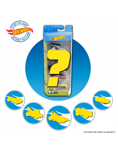 Hot Wheels Confezione 5 Macchinine, Modelli Assortiti, Giocattolo per Bambini 4+ Anni