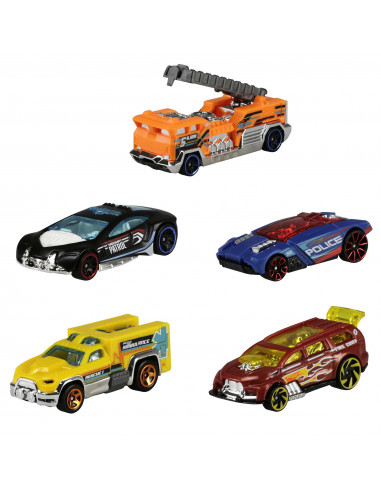 Hot Wheels Confezione 5 Macchinine, Modelli Assortiti, Giocattolo per Bambini 4+ Anni