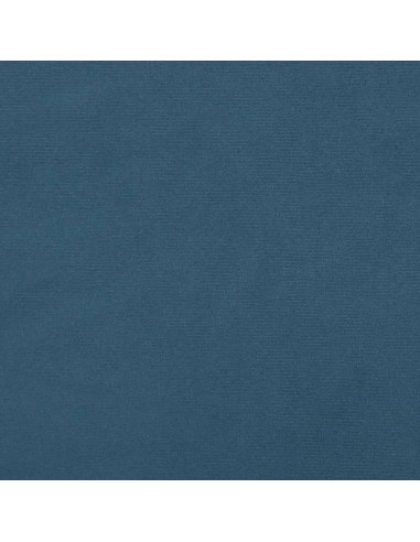 Giroletto con Testiera Blu Scuro 140x190 cm in Velluto