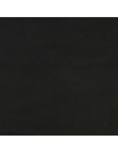 Giroletto con Testiera Nero 140x190 cm in Velluto