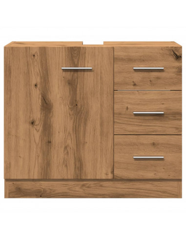 Mobile Lavabo Rovere Artigianale 63x30x54 cm in Truciolato