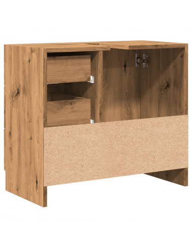 Mobile Lavabo Rovere Artigianale 63x30x54 cm in Truciolato