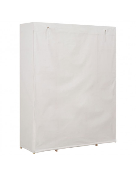 Armadio Bianco 135x40x170 cm in Tessuto