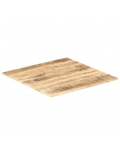Piano Tavolo in Legno Massello di Mango 15-16 mm 80x80 cm 2