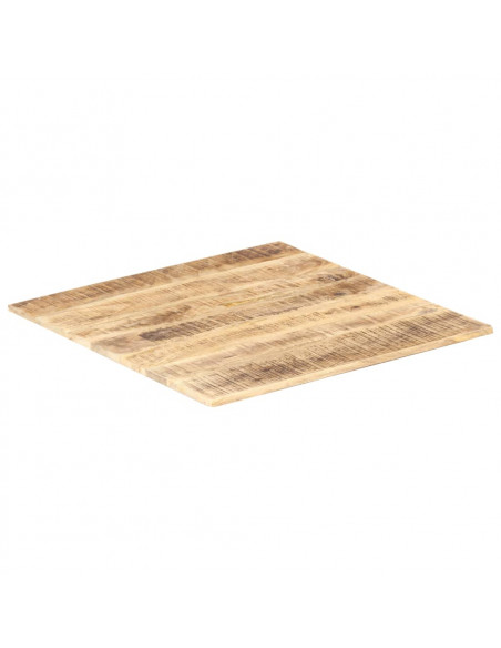 Piano Tavolo in Legno Massello di Mango 15-16 mm 80x80 cm