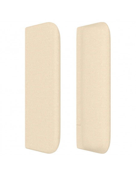 Testiera ad Orecchio Crema 163x16x78/88 cm in Tessuto