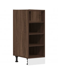 Armadio Inferiore Rovere Marrone 30x44,5x81,5 cm in Truciolato
