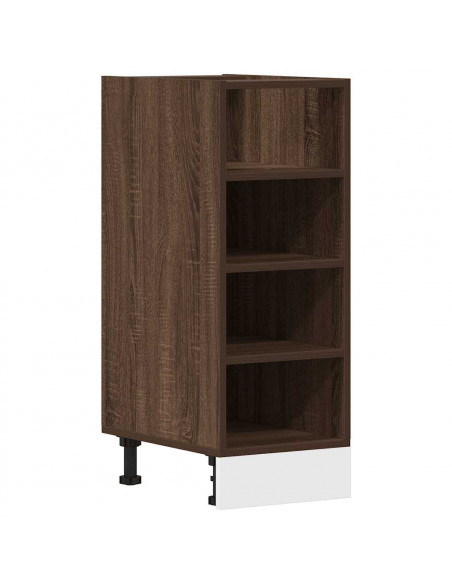 Armadio Inferiore Rovere Marrone 30x44,5x81,5 cm in Truciolato