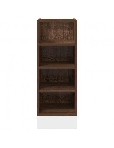 Armadio Inferiore Rovere Marrone 30x44,5x81,5 cm in Truciolato