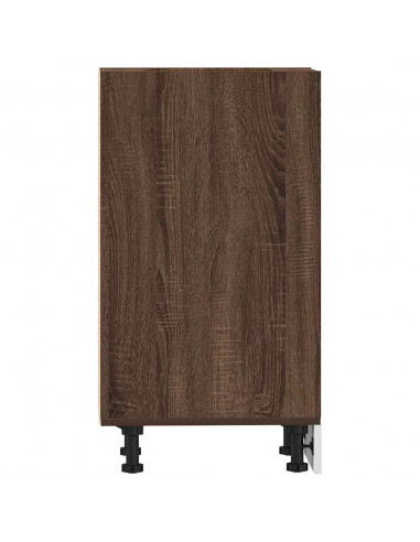 Armadio Inferiore Rovere Marrone 30x44,5x81,5 cm in Truciolato