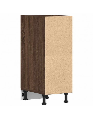 Armadio Inferiore Rovere Marrone 30x44,5x81,5 cm in Truciolato