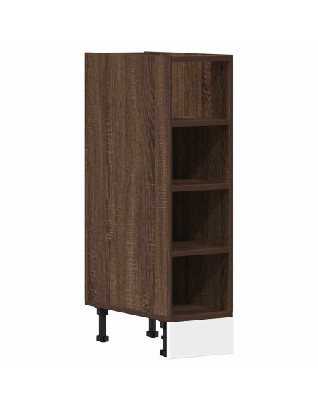 Armadio Inferiore Rovere Marrone 20x44,5x81,5 cm in Truciolato