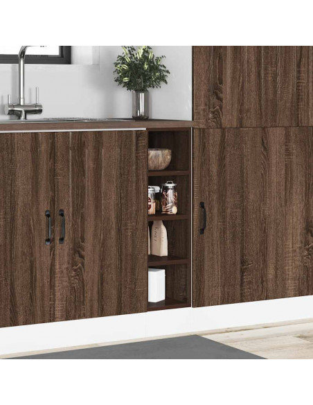 Armadio Inferiore Rovere Marrone 20x44,5x81,5 cm in Truciolato