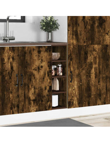 Armadio Inferiore Rovere Fumo 20x44,5x81,5 cm Legno Multistrato