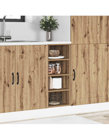 Armadio Inferiore Rovere Artigianale 30x44,5x81,5 cm Truciolato