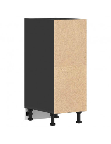 Armadio Inferiore Nero 30x44,5x81,5 cm in Legno Multistrato