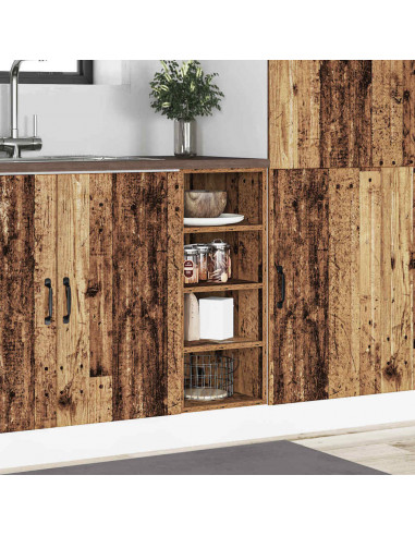 Armadio Inferiore Legno Vecchio 30x44,5x81,5 cm in Truciolato