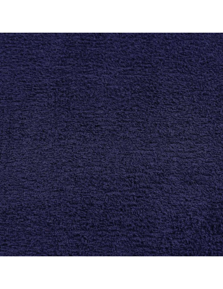 Asciugamani 10 pz Blu Marino 50x100 cm 360 g/m² 100% Cotone