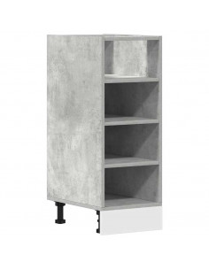 Armadio Inferiore Grigio Cemento 30x44,5x81,5 cm in Truciolato
