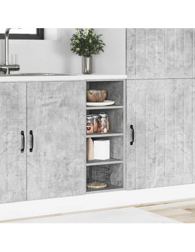 Armadio Inferiore Grigio Cemento 30x44,5x81,5 cm in Truciolato