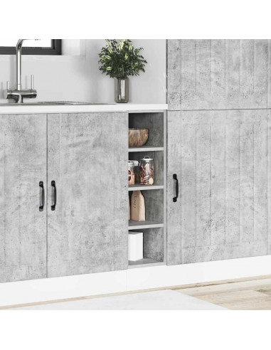 Armadio Inferiore Grigio Cemento 20x44,5x81,5 cm in Truciolato