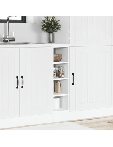 Armadio Inferiore Bianco 20x44,5x81,5 cm in Legno Multistrato