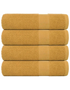 Asciugamani 4 pz Oro 50x100 cm 360 g/m² 100% Cotone