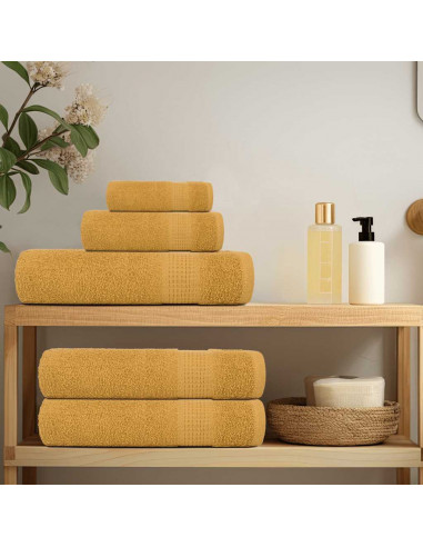 Asciugamani 4 pz Oro 50x100 cm 360 g/m² 100% Cotone