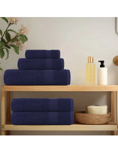 Asciugamani FROGN 2 pz Blu Navy 100x200 cm 360 g/m² 2