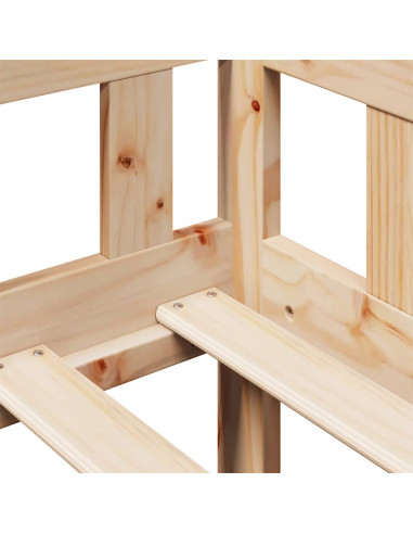 Dormeuse con Cassetti 90x200 cm Legno Massello Pino