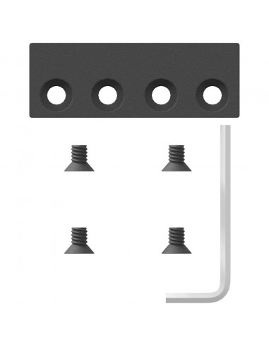Kit di Binari per Porte Scorrevoli 213,5 cm Acciaio Nero