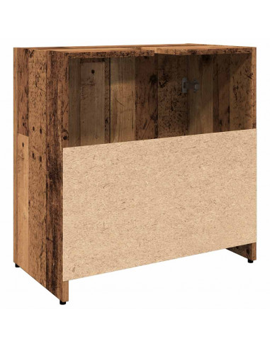 Mobile Lavabo Bagno Legno Antico 60x33x60 cm Legno Multistrato