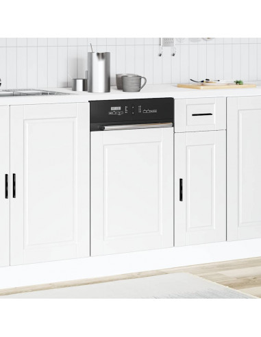 Pannello Lavastoviglie Porto Bianco 45x1,5x67 cm in Truciolato